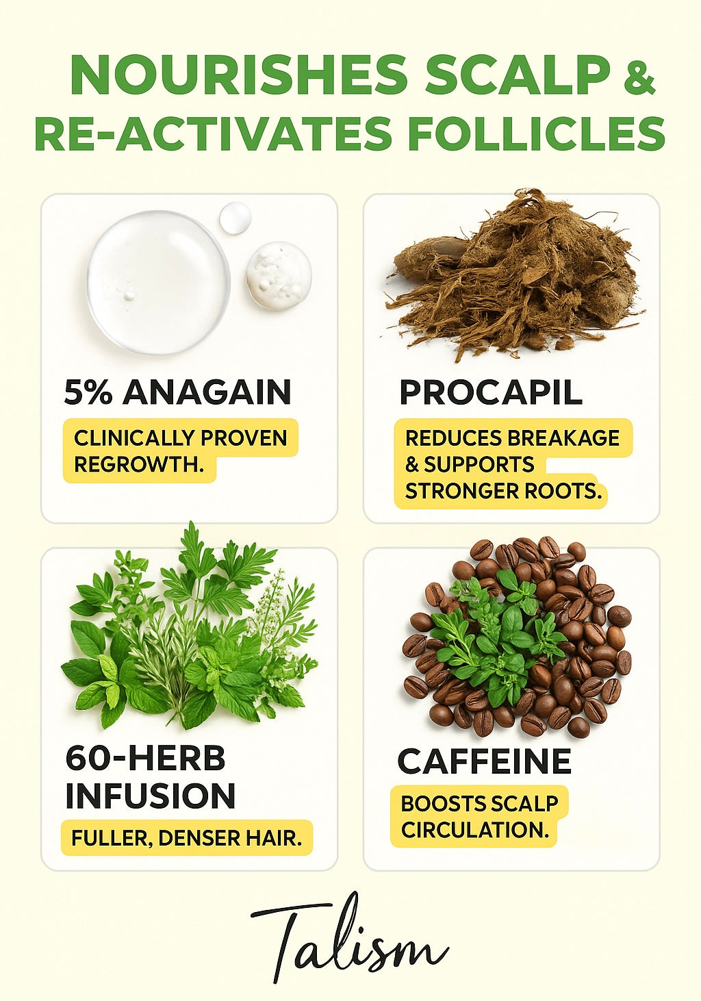 Talgain + ( Hair growth serum)